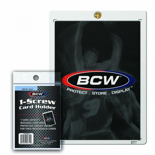 40 BCW 1-Screw Screwdown 120pt. Jersey & Memorabilia Super Thk Card Holders - 第 1/2 張圖片