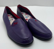New in Box Size 5W Keds Grasshoppers Jazztime Purle w/Hat Red Hat Slip ons Shoes