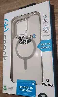 Speck Presidio2 Grip MagSafe Case iPhone 15 PRO MAX (6.7'') Cream