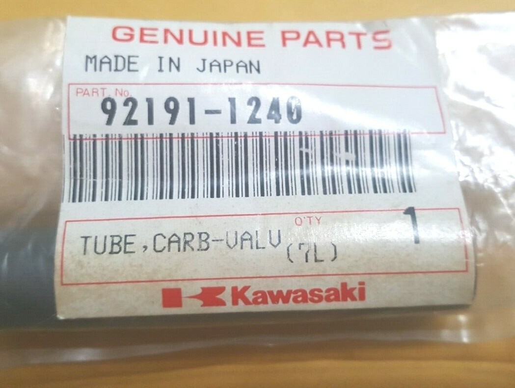Kawasaki Ninja ZX-6R NOS Carb-Valve Tube 92191-1240 (11001) | eBay