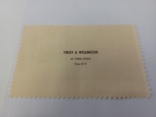 RARE Vintage TINLEY WELLINGTON CO. Glasses Cleaning Cloth - Troy NY