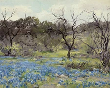 1919 Early Spring Landscape Painting Reproduction Giclee Print on Fine Art Paper