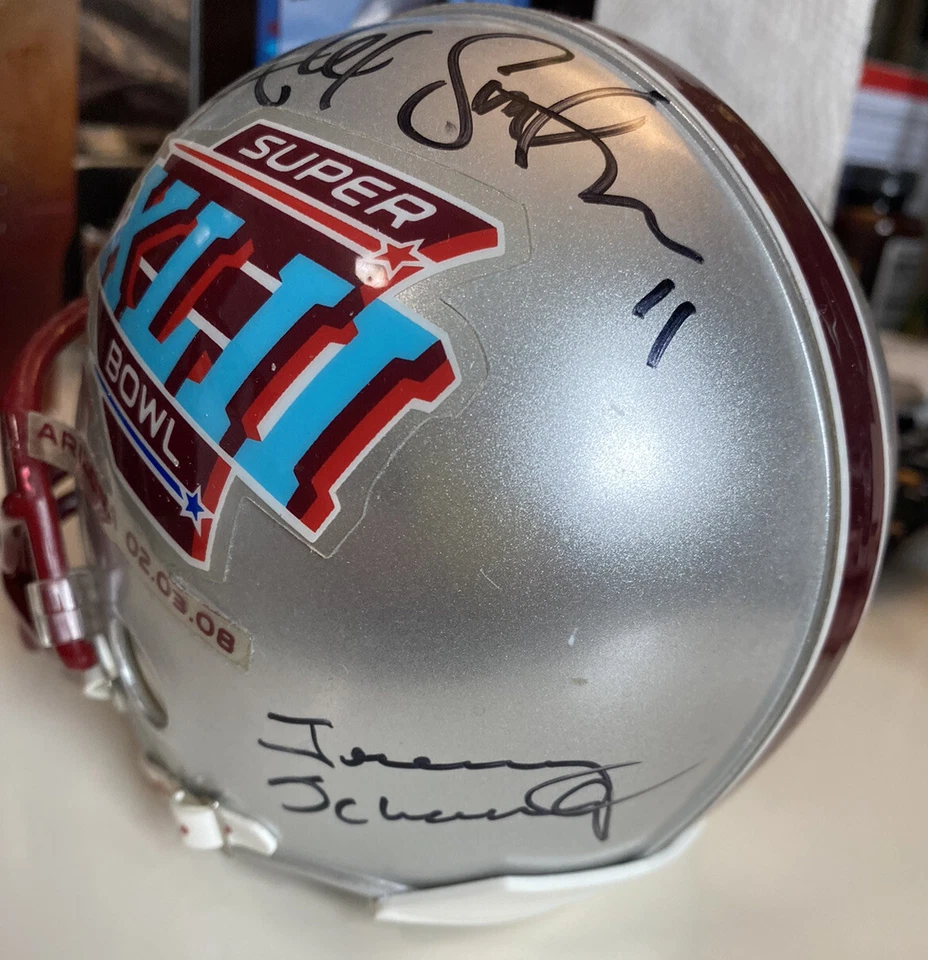 Wow! Superbowl XLII Ticket, Mini Helmet, Jacket, NYGiants/Patriots, Program Etc. - Image 3 of 4