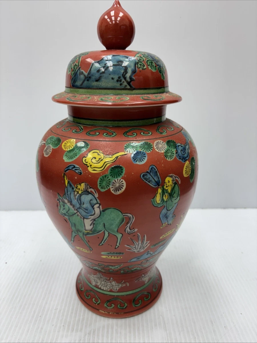 陶瓷日本古董花瓶| eBay