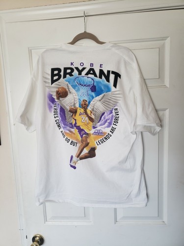 WHITE KOBE BRYANT T-SHIRTS XLGE ONLY 