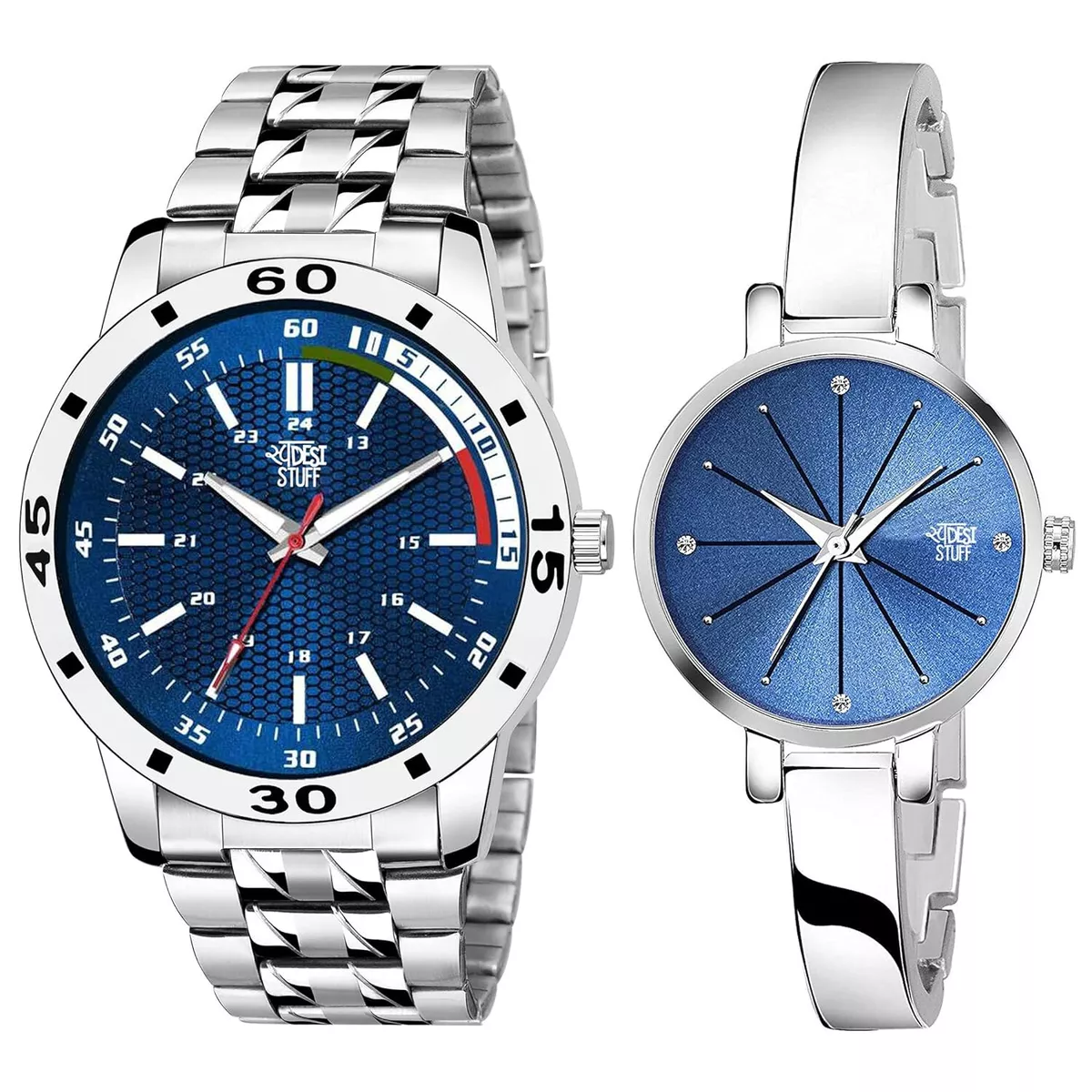 Silver couple deals watches