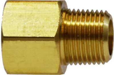 Pipe Extender Adapter Light Pattern, 1/4'' FIP x 1/8'' MIP, Brass 28191L