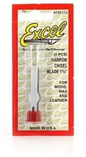 Excel #17A Narrow Chisel Blades - Hobby and Plastic Model Cutting Blades