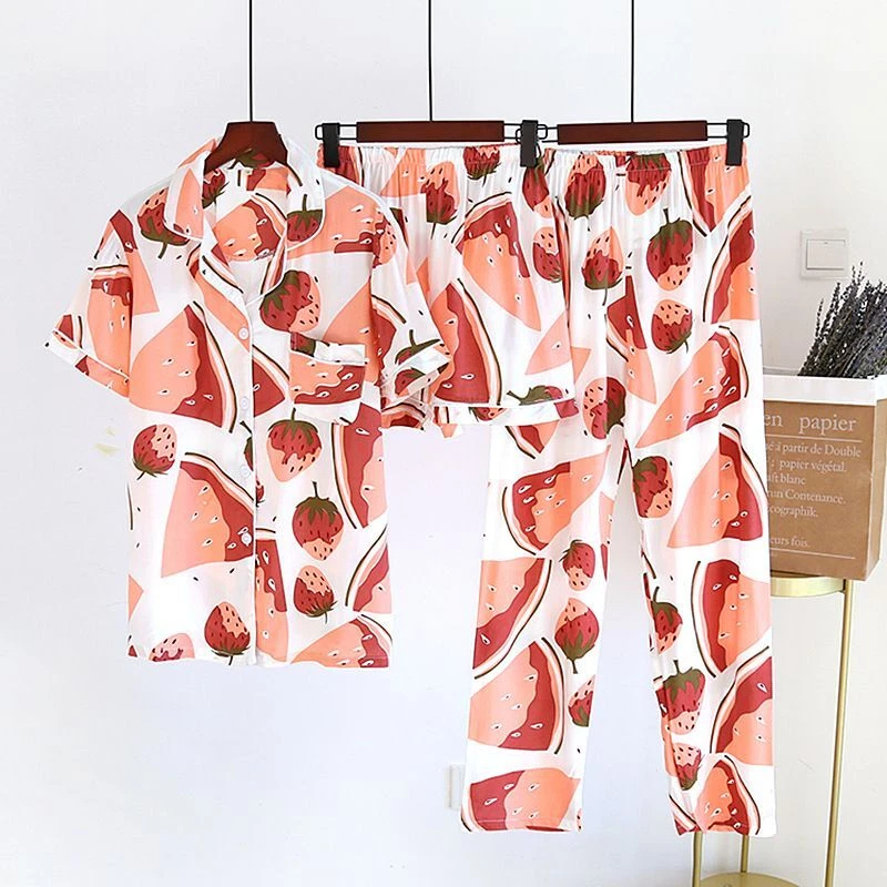Home Clothes Pajama Shorts -2piece Pyjama Accessory Set Women Nightwear Clothing - Image 4 of 4