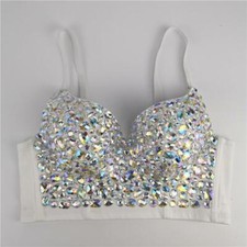 Crystal Rhinestone Corset Bustier Free Shipping