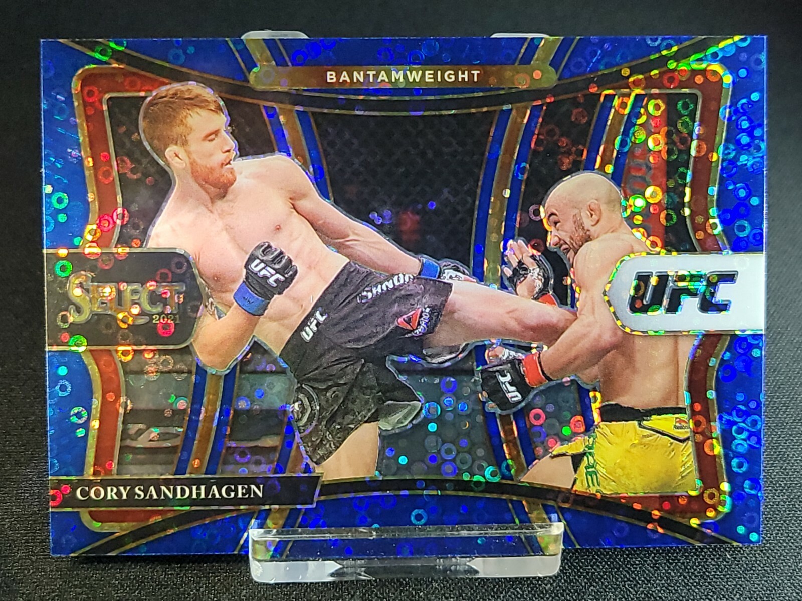 2021 Cory Sandhagen UFC PANINI SELECT PREMIER Level BLUE DISCO PRIZM SP  # /99 !