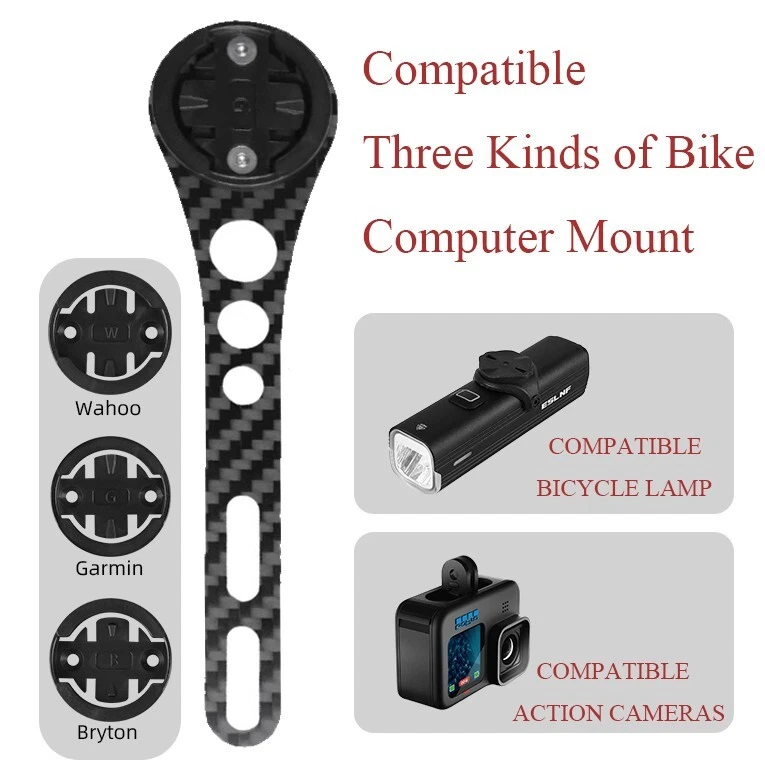 CF Integrated Handlebars Out Front Mount Compatible With Garmin Bike Computer. - Image 2 of 4