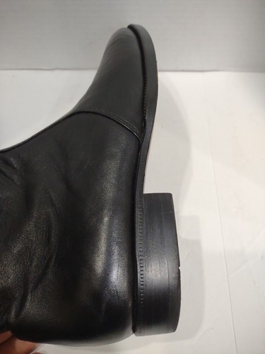 Bespoke Custom Siam Leather Black 8" Dress Boot Full Leather Men's 10M EUC $499 - Picture 16 of 22