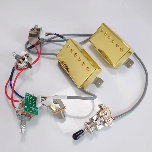 Guitar Humbucker Alnico 2 Classic 57 Pickup Set 4C With Push-Pull Coil Splitting