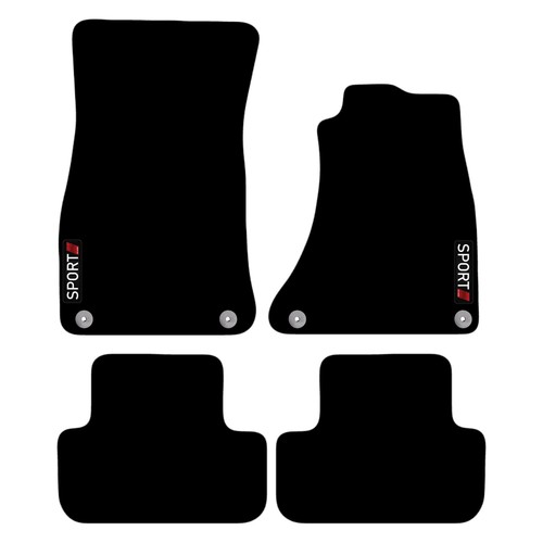 For Audi A5 2DR Coupe 2007 to 2016 Tailored Carpet Car Mats with logo 4 Clips eBay