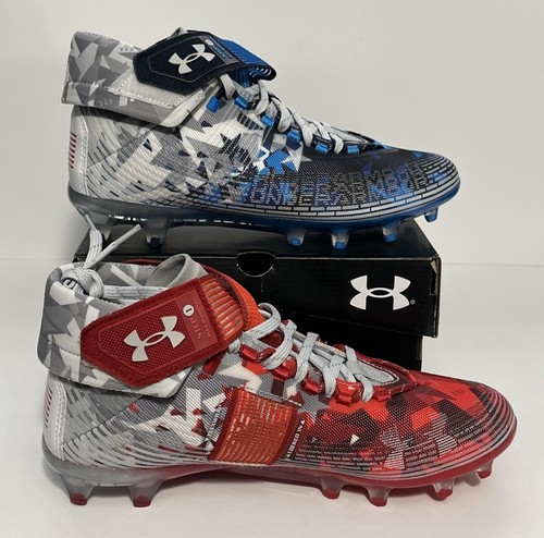 Under Armour Men's Highlight MC LE USA Football Cleats 3026340-100 Size 9 - Picture 9 of 9