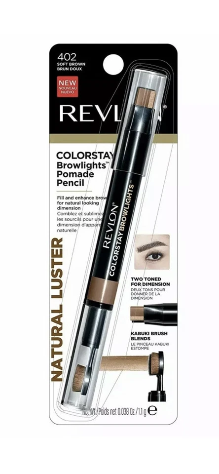 Brand New Set Of 2 Eyebrow Pencils, Arches & Halos & Revlon, Tan And Soft Brown - Image 3 of 3