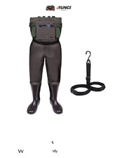 Runcl Kids Waders With Boots, Size 10 Boots- New