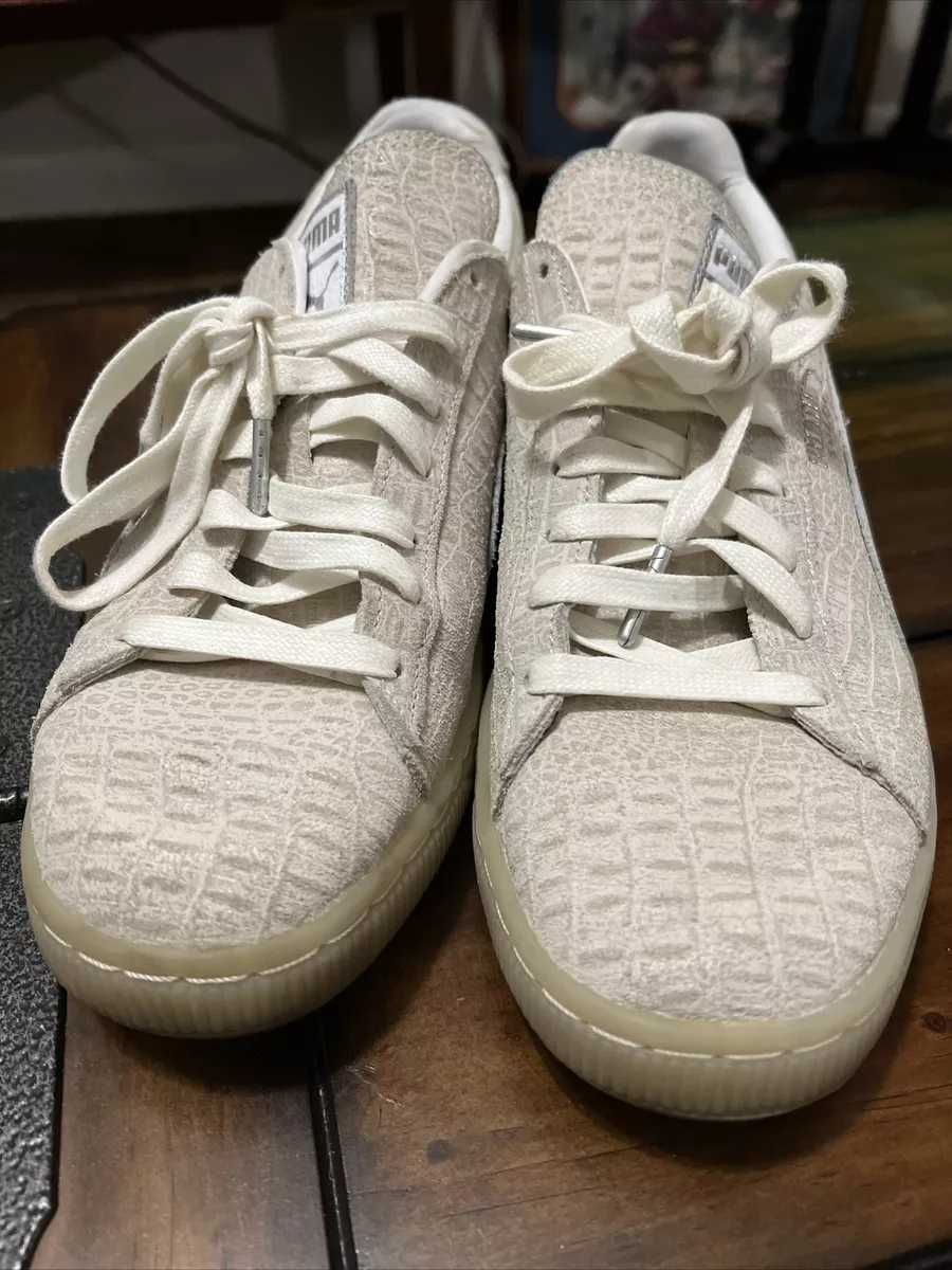Puma suede best sale grey gum sole