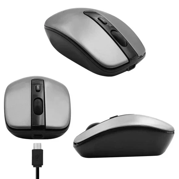 Wireless RF Optical Mouse - Rechargeable - Macally - Image 2 of 4