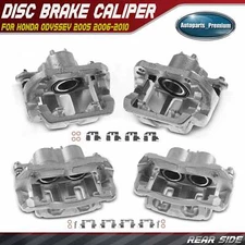 4Pcs Front & Rear Disc Brake Caliper with Bracket for Honda Odyssey 2005-2010
