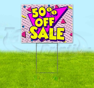 50% OFF SALE 18x24 Yard Sign Corrugated Plastic Bandit Lawn Business USA