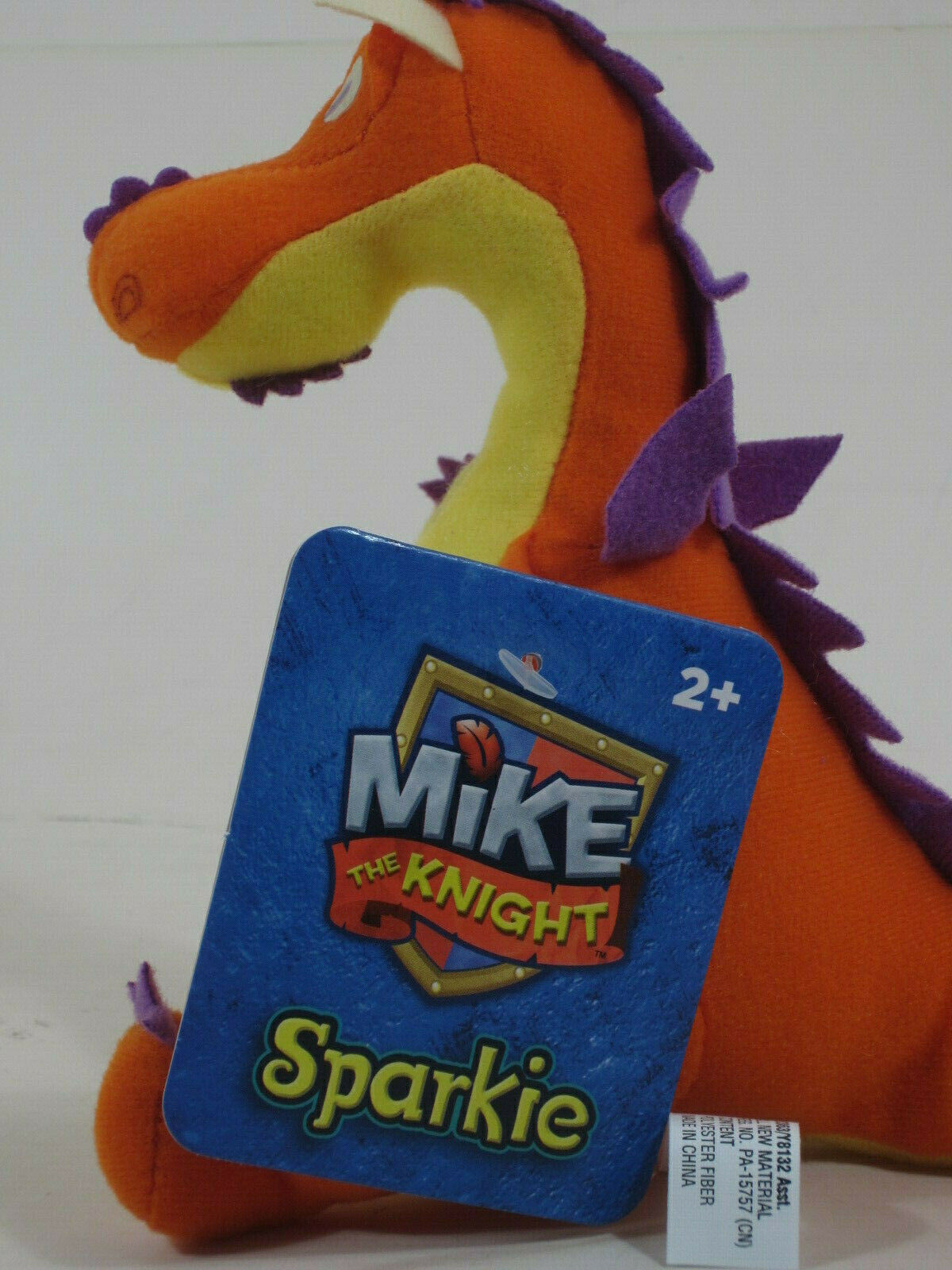 Fisher-Price Mike The Knight 6" inch SPARKIE the Dragon Plush Doll Toy ...