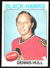 1975-76 8333A Topps Dennis Hull Chicago Blackhawks #254