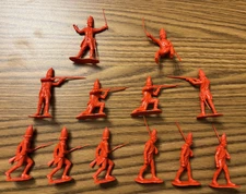 Marx Rev War British Red Coats In RARE  HP