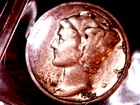 1925-S  SILVER MERCURY DIME - GRADES "VERY FINE"