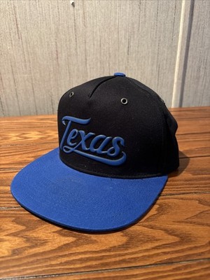 Texas Snap Back Pitt Bull Blue And Black Excellent Condition Never Worn