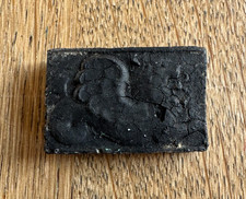 Antyczna farba akwarelowa tort Winsor and Newton, Ivory Black. ok. 1900