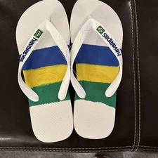 NEW (no Box) Havaianas Brazil Tech Flip Flop Rubber - Unisex US 9/10 Wom & 8Mens