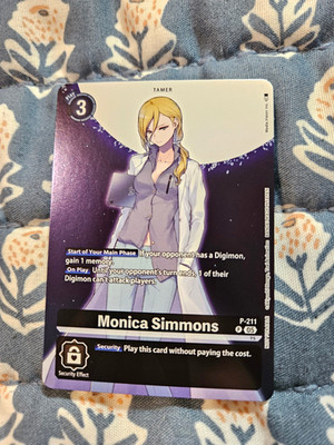 Monica Simmons FOIL - P-211 Hacker's Slumber Box Promo -  Digimon Promotion