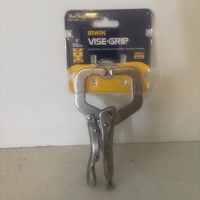 Vise-Grip 6R 6'' Long, 20/8'' Capacity Locking C-Clamps with Regular Tips