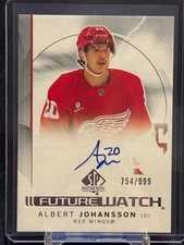 2024-25  SP Authentic Future Watch Auto #171 Albert Johansson #754/999