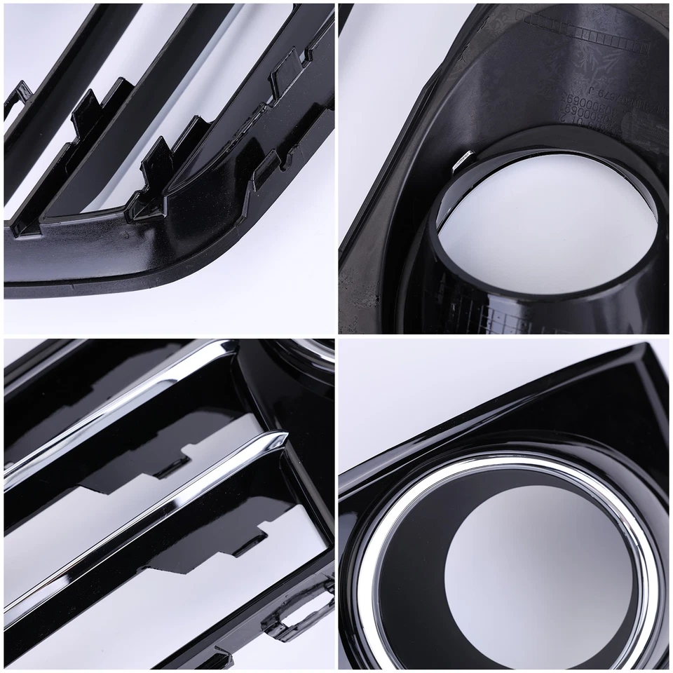 Cubierta de rejilla antiniebla parachoques delantero izquierdo + derecho para Audi A8 D4 2011 2012-2014 Foto 3 de 4