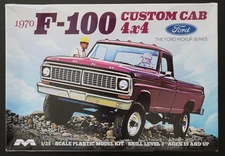 Moebius Models MOE-1230 1/25 1970 Ford F-100 Custom Cab Pickup - New, UNSEALED