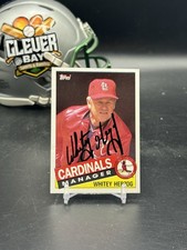 Whitey Herzog Autographed Signed 1985 Topps #683 Cardinals IP Auto No COA (JDD)