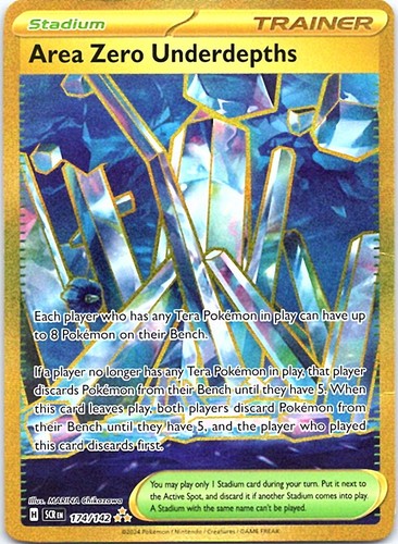 AREA ZERO UNDERDEPTHS 174/142 HR STELLAR CROWN POKEMON HOLO NM