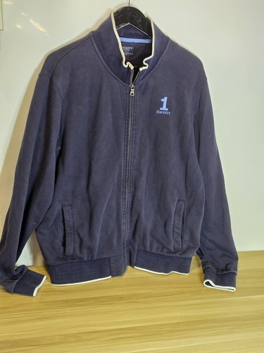 Hackett, Giacca uomo vintage Hackett 1 taglia L blu navy retrò anni 80 90 casual 23" pit