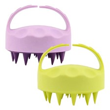 2pcs Scalp Massager Scrubber Shampoo Brush Head Exfoliator Scalp Massager Brush