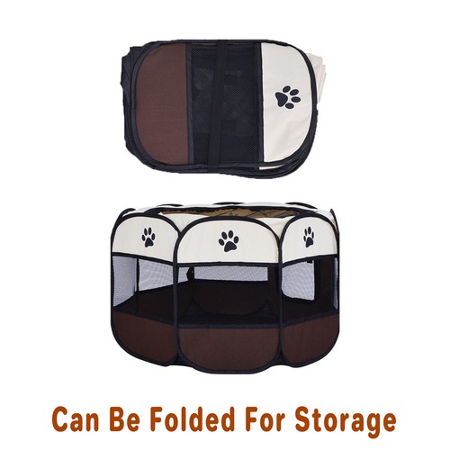 Foldable 8-Panel Pet Playpen Breathable Portable Pet Tent for Indoor Outdoor AU - Bild 13 von 22