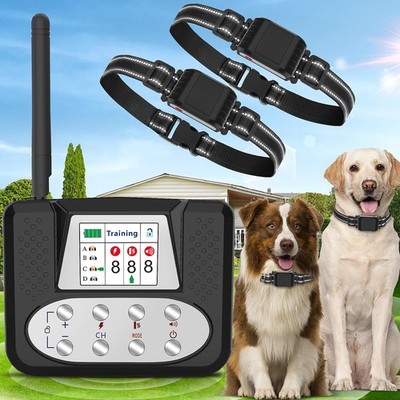 TLKTL Wireless Dog Fence System for 2 Dogs, Electric Dog Fence with LCD Scree...