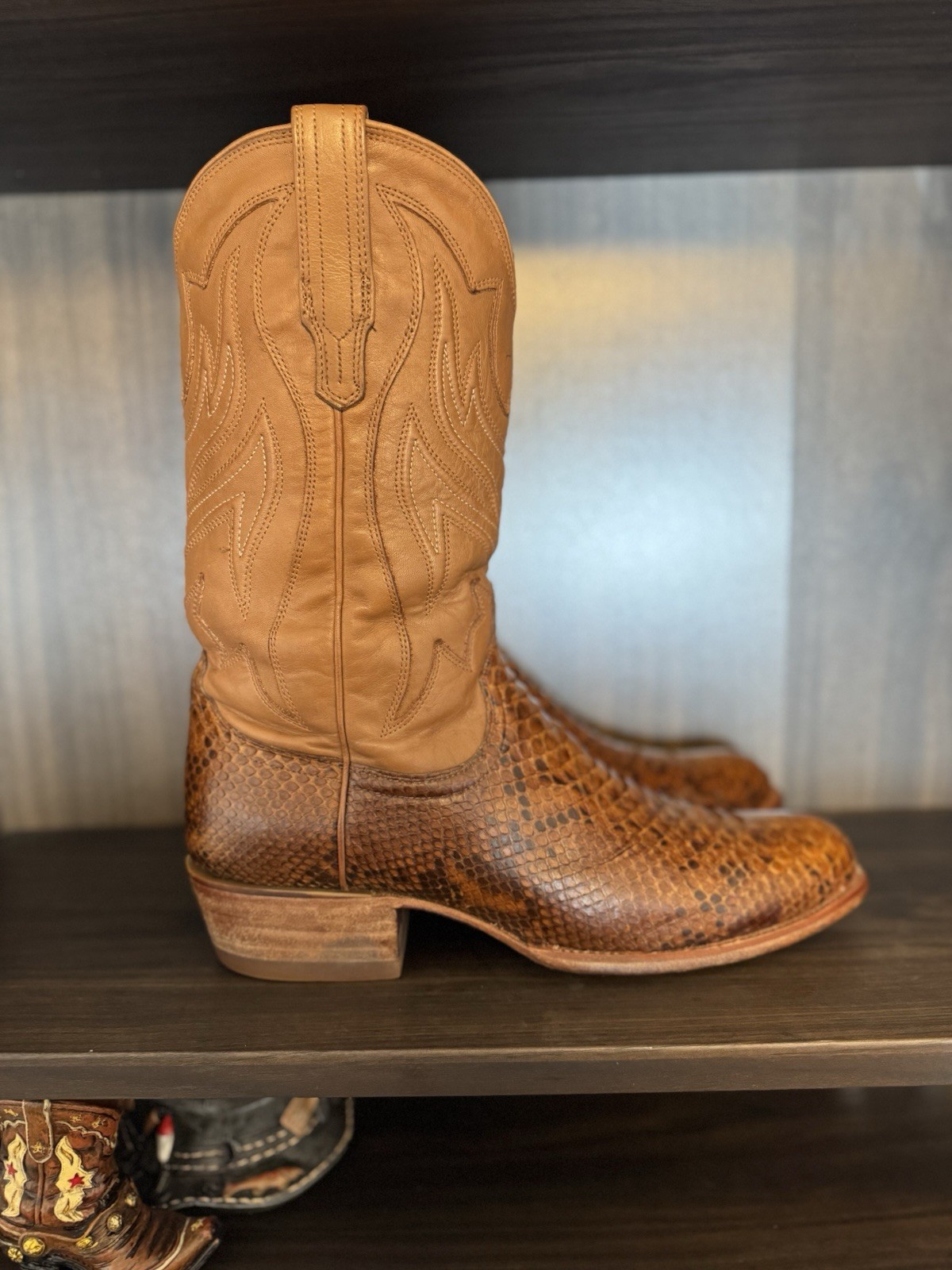 Tecovas “The Brady” Tan Python Size 13D - image 6
