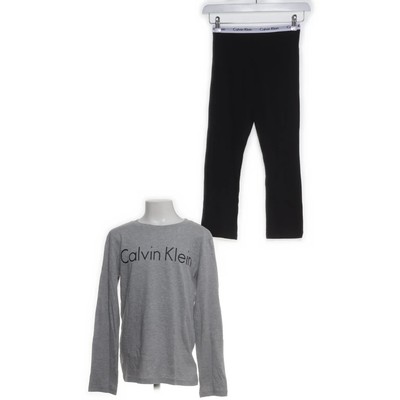 Calvin Klein, Pyjama, Größe: 128/140, Baumwolle, Grau/Schwarz, Print #KDP