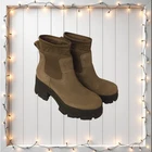 UGG Women's Moxy Chelsea Dark Toffee Brown Chunk Heel Boot Size 10 NWOT **
