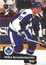 1991-92 Pro Set - Mike Krushelnyski #233 Toronto Maple Leafs