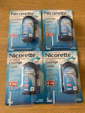 4 Nicorette Coated Ice Mint Lozenges 4 Mg - 20 Count Each Exp: 09-2027 80 Total