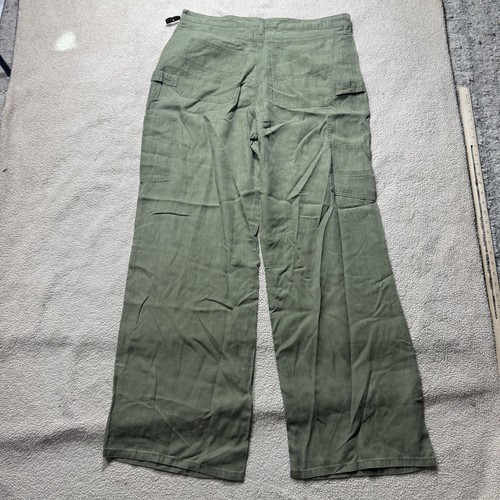 Kut From The Kloth Pants Womens 14 Olive Green Wide Leg 100% Lyocell Dress Slack - Picture 11 of 16